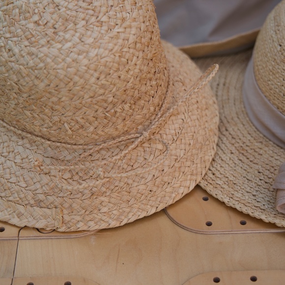 Vintage The Scala Collection Straw & Cotton Summer Hats Set Of 3 main image 10